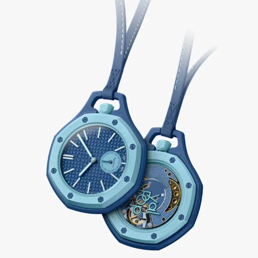 Luxury ST Royal POP Automatic Pocket Watch Leather Lanyard Candy Colors Watches Men Women Watch Gift Lardyard and Watch Strap Gift 8 Colors