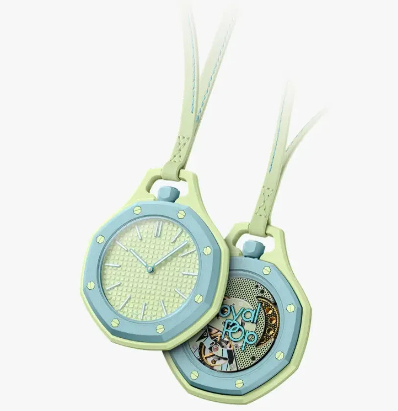 Luxury ST Royal POP Automatic Pocket Watch Leather Lanyard Candy Colors Watches Men Women Watch Gift Lardyard and Watch Strap Gift 8 Colors