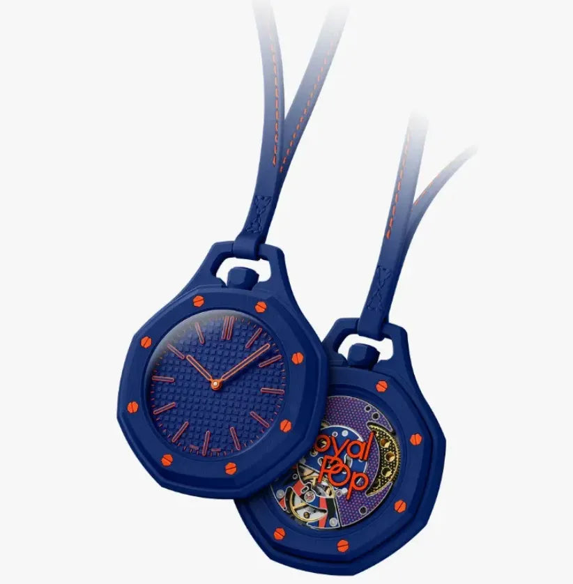 Luxury ST Royal POP Automatic Pocket Watch Leather Lanyard Candy Colors Watches Men Women Watch Gift Lardyard and Watch Strap Gift 8 Colors