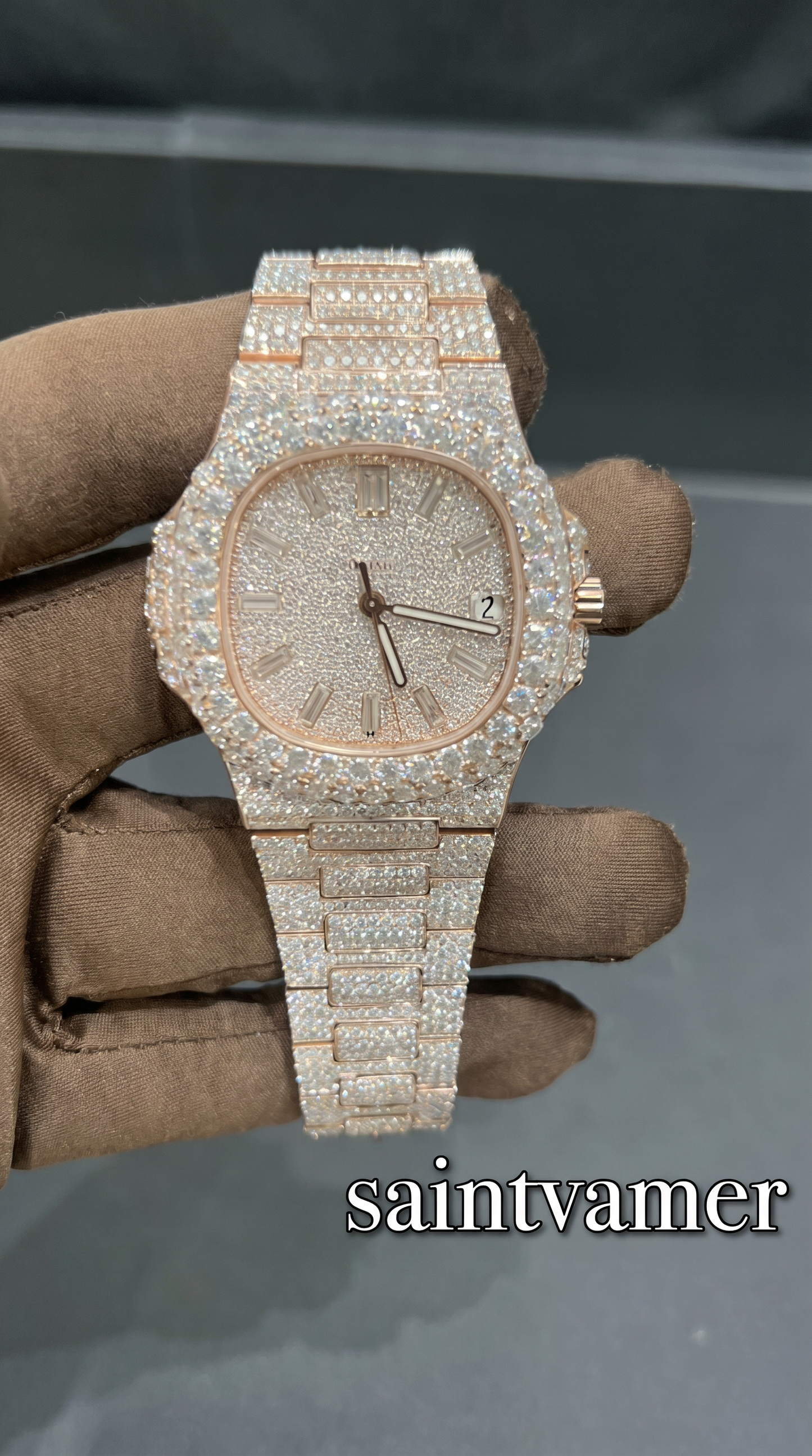 The Vamer Glacier — VVS Automatic Iced Watch