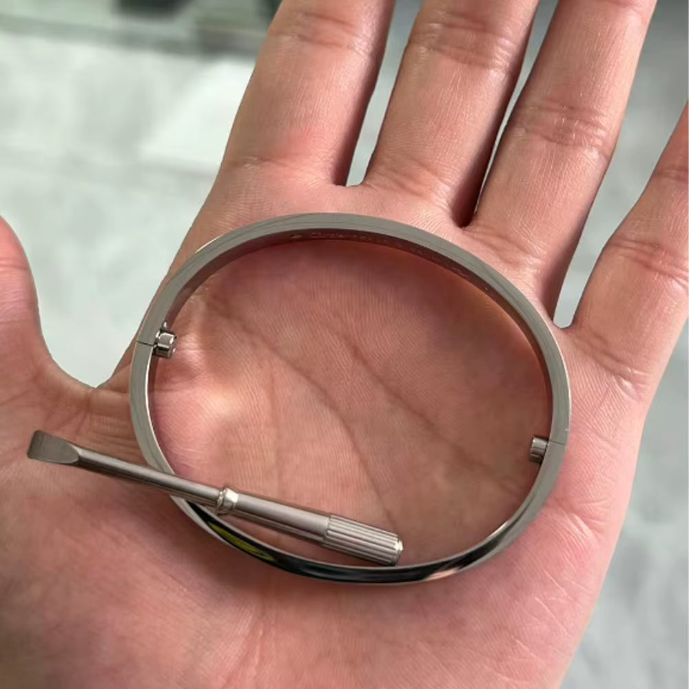 Saintvamer Luxury High-Quality Stainless Steel 6MM Love Bracelet