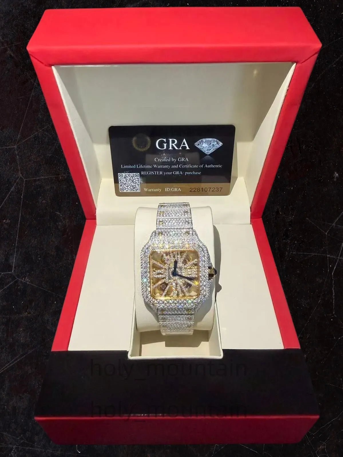 The Vamer Honeycomb — Hip Hop Iced Moissanite Watch - saintvamer
